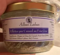 Rillettes pur canard au foie gras