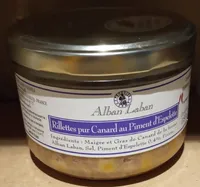 Rillettes pur canard au piment d'Espelette