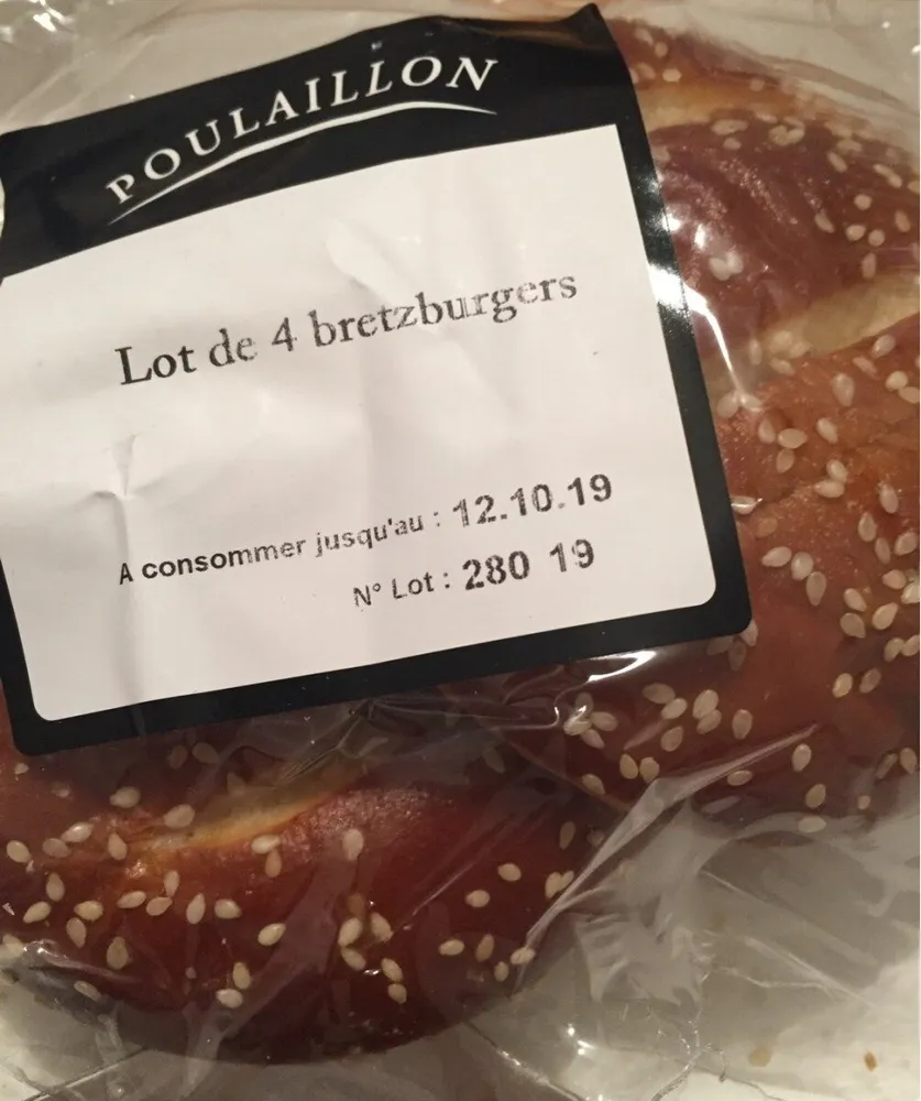 Lot de 4 bretzelburgers