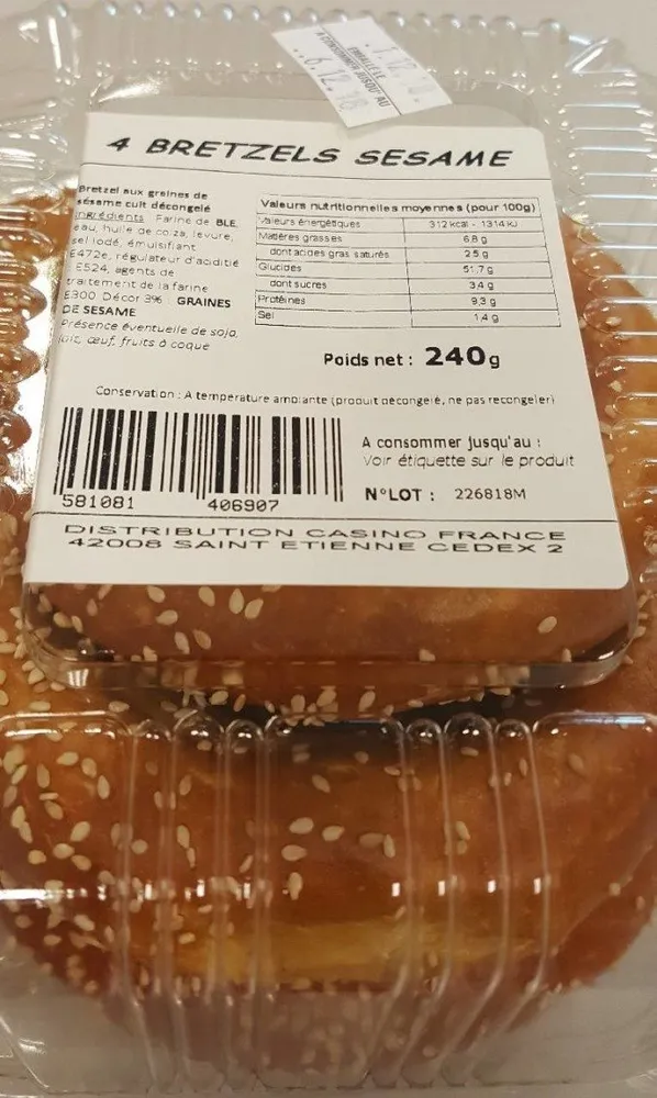 Bretzels sésame