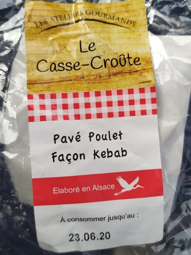 Pavé poulet façon kebab