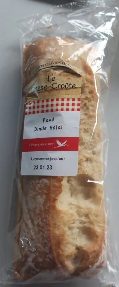 Le casse-croûte Pavé Dinde Halal