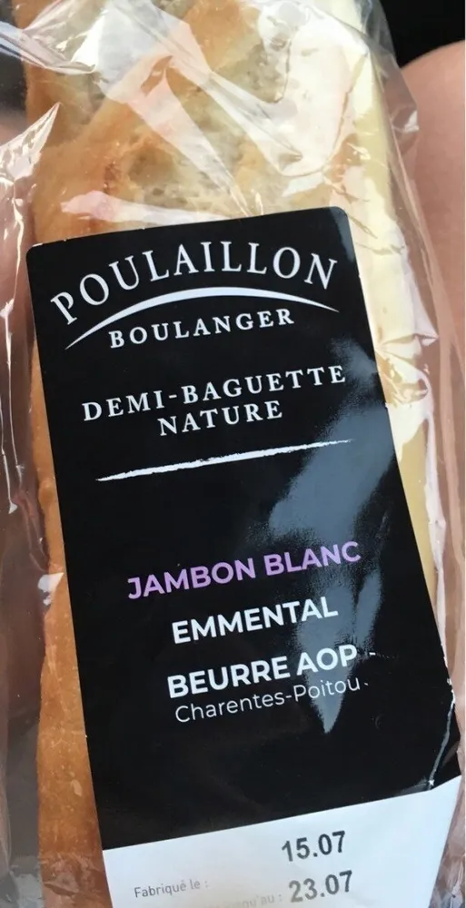 Sandwich jambon beurre