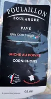 Pavé miche aux poivre cornichons