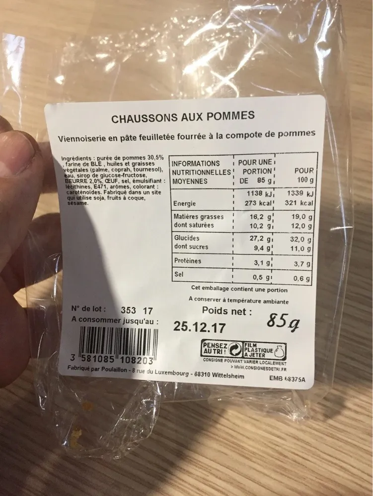 Chaussons aux Pommes