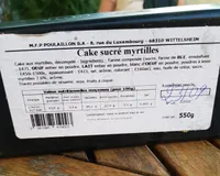 Cake cake sucré myrtille