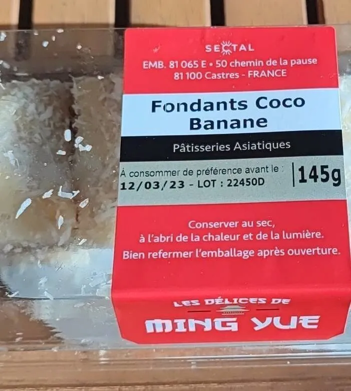 Fondants coco banane