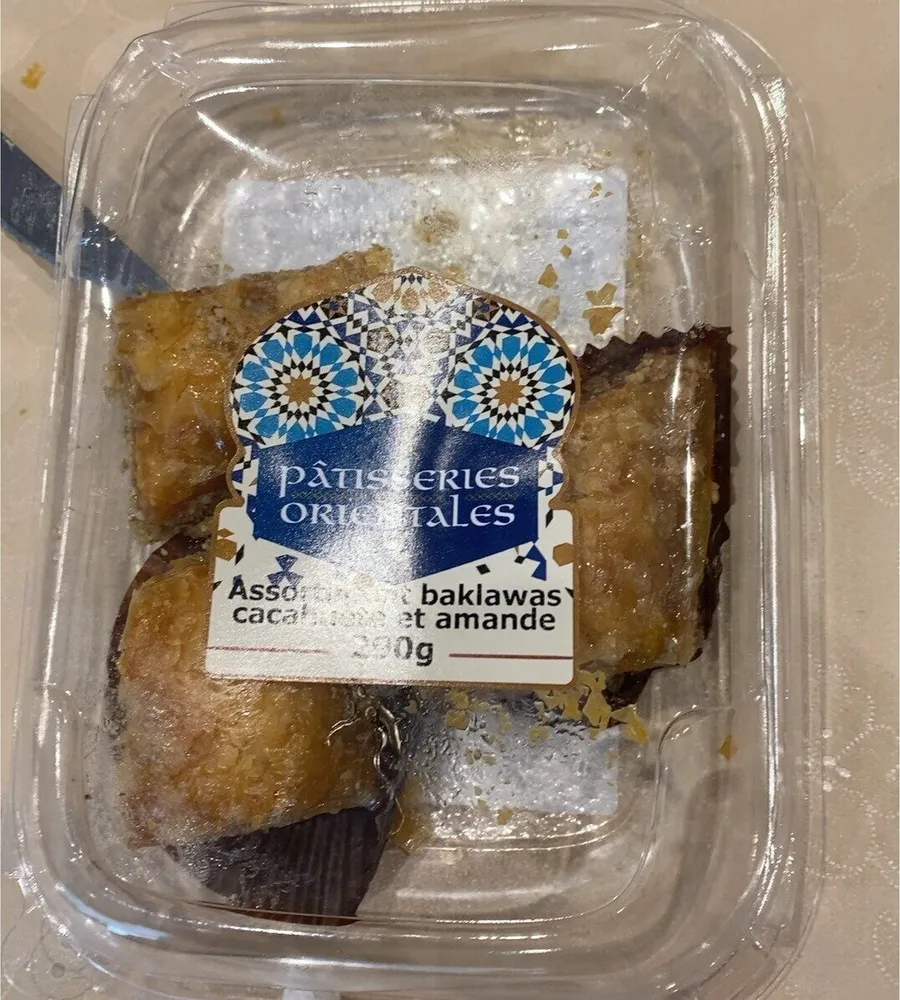 Assortiment baklawas cacahuete et amande