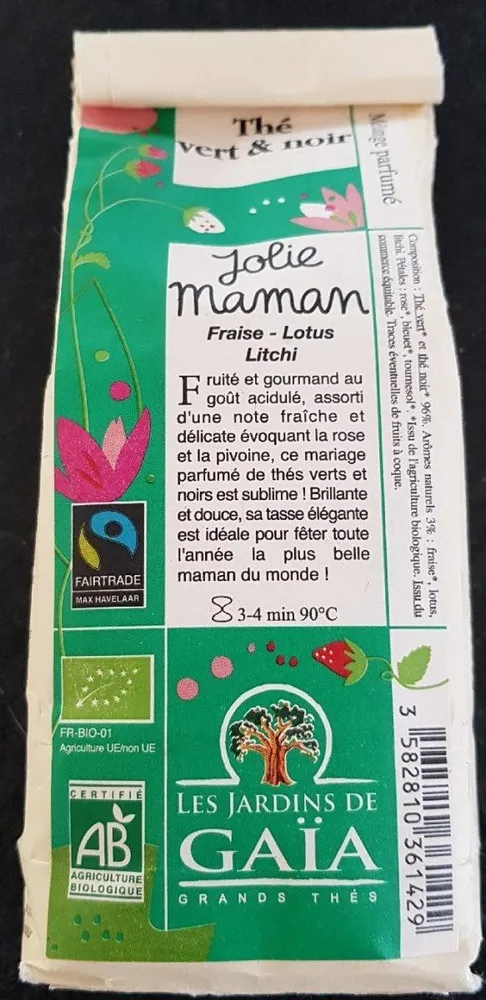Gaia Pu Erh Grade I, Irtotee