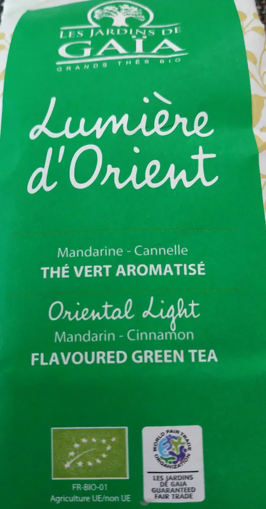 Thé Vert Lumière D'orient Bio - 100 G - Les Jardins De Gaïa
