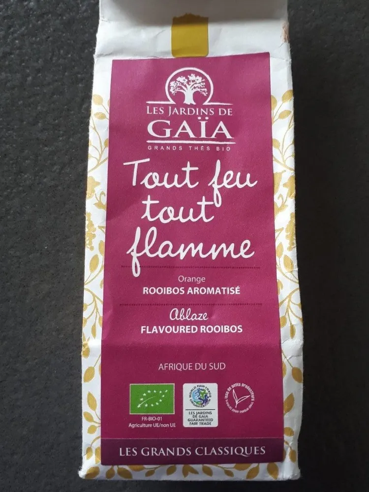 Rooibos aromatisé "tout feu tout flamme"