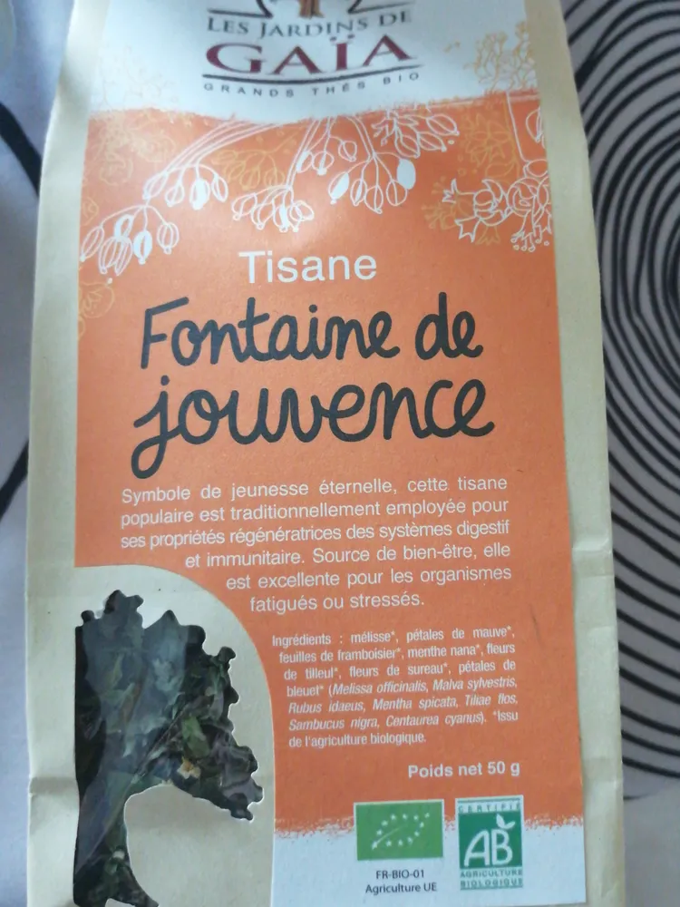 Tisanes De plantes «fontaine de jouvence»