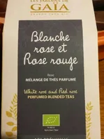 Mélange de thés parfumés blanche rose et rose rouge