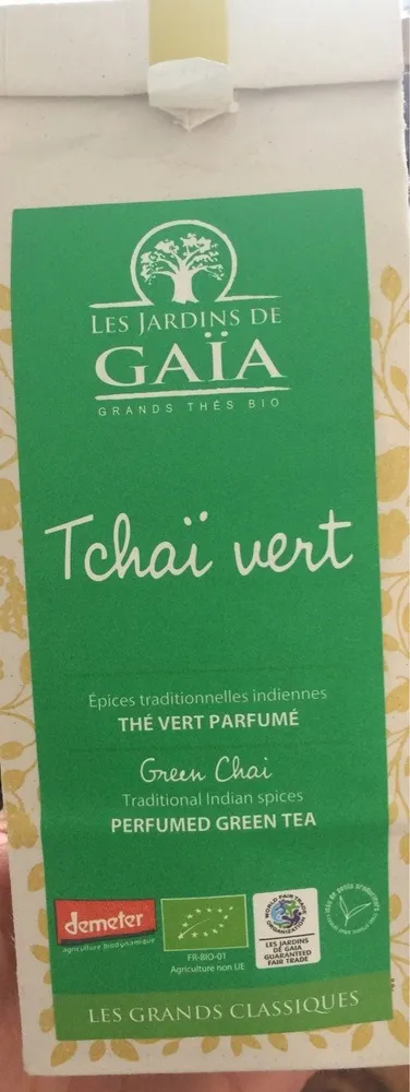 Thé Vert Tchaï Bio - 100 G - Les Jardins De Gaïa