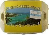 6 gros oeufs frais