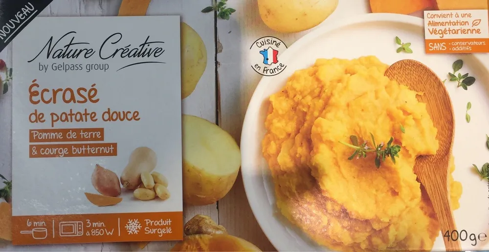 Écrasé de Patate Douce, Pomme de Terre & Courge Butternur