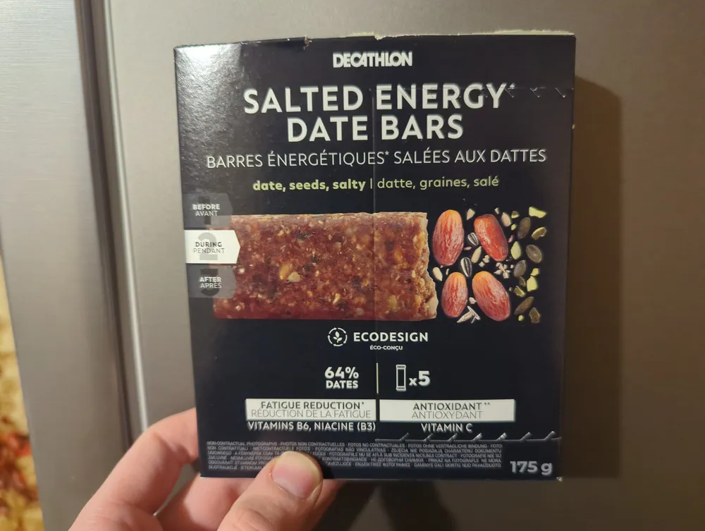 Energy date bar salted x5