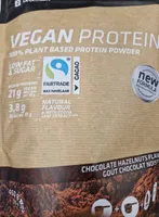 VEGAN PROTEIN CACAO CHOCOLATE HAZENUTS FLAVOUR GOÛT CHOCOLAT NOISETTE
