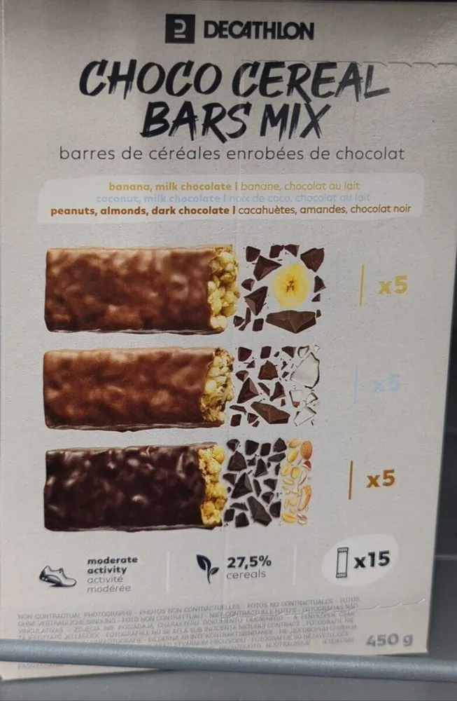 Choco cereal bars mix