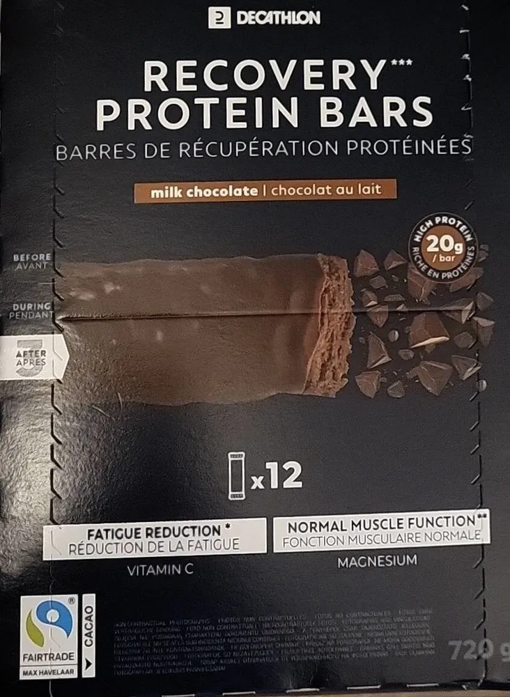 Recovery protein bar chocolat x12
