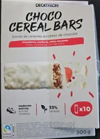 Choco cereal bars fraise canneberge chocolat blanc
