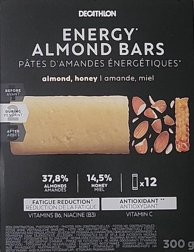 Energy almond bar nature x12