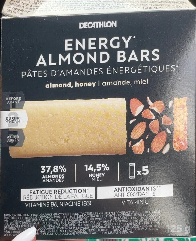Energy almond bar nature x5