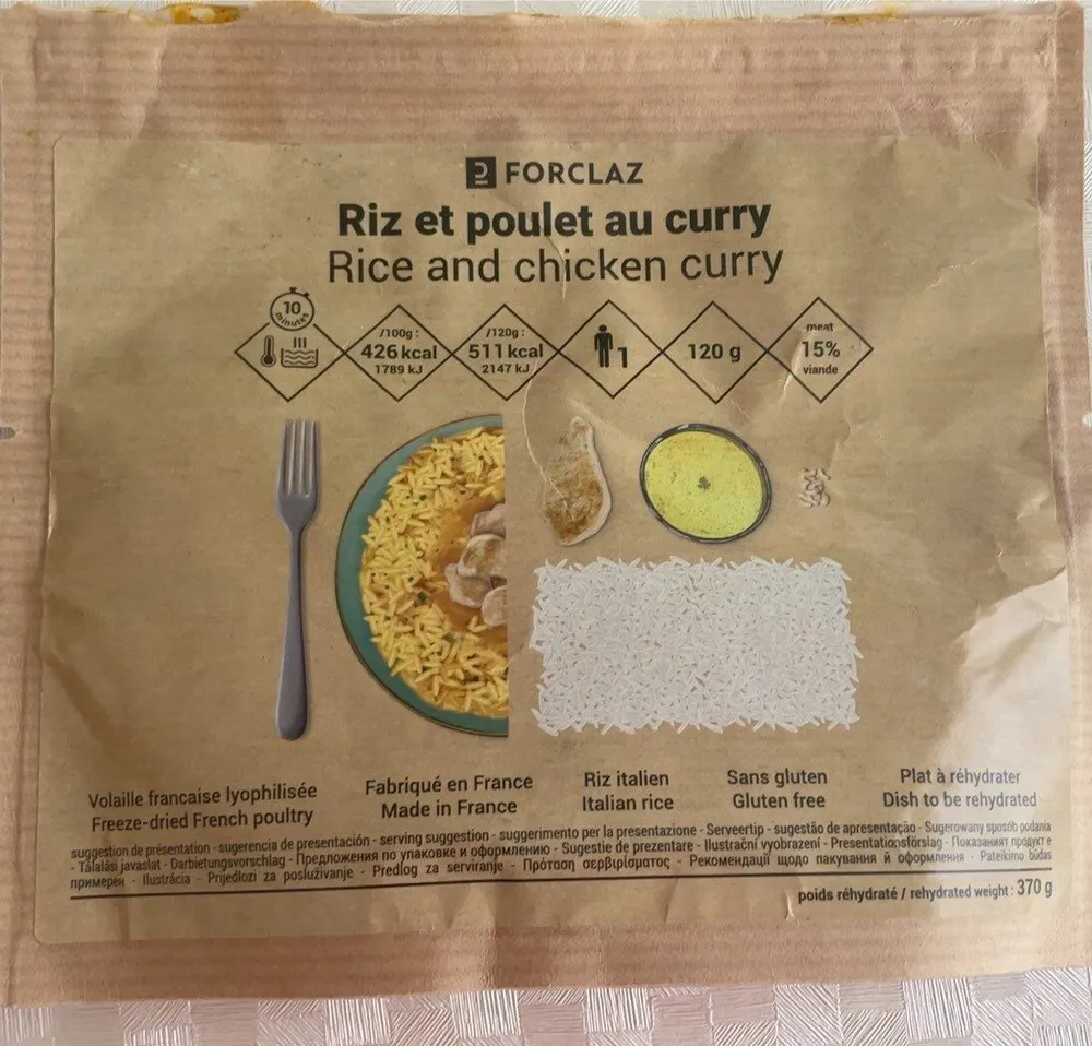 Riz et poulet au curry