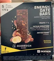 Energy date bar banane x5