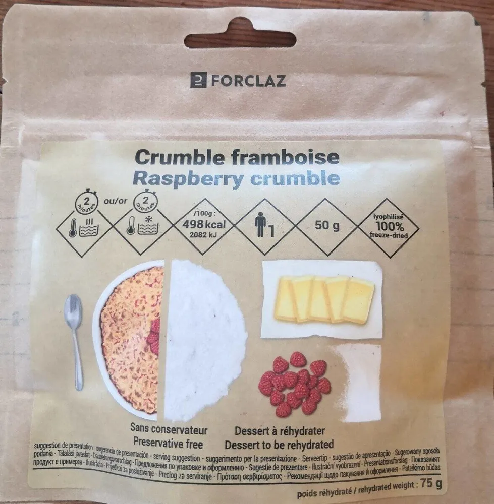 Crumble framboise