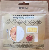 Crumble framboise