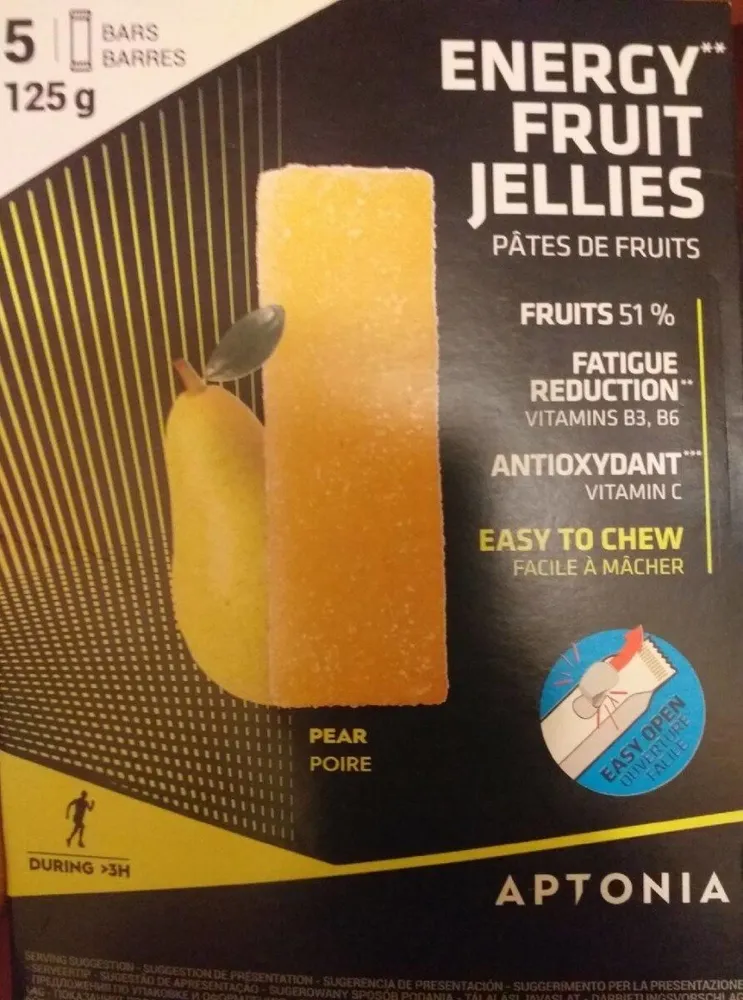 Energy fruit jellies x5 pear