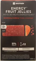 ENERGY FRUIT JELLIES X12 Strawberry