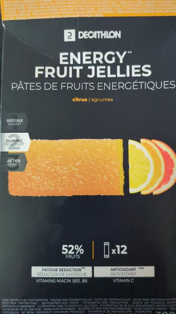 ENERGY FRUIT JELLIES X12 Citrus