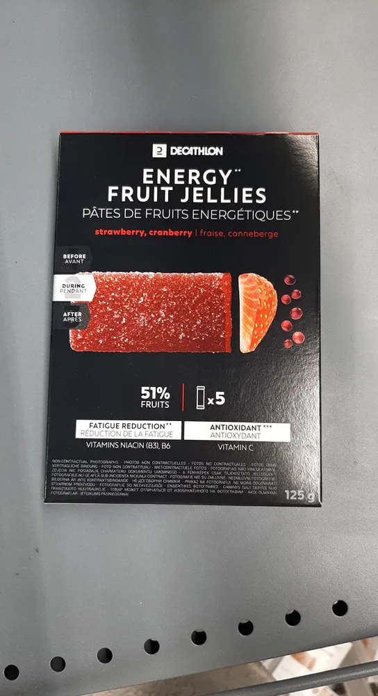 Energy fruit jellies x5 straw cranb