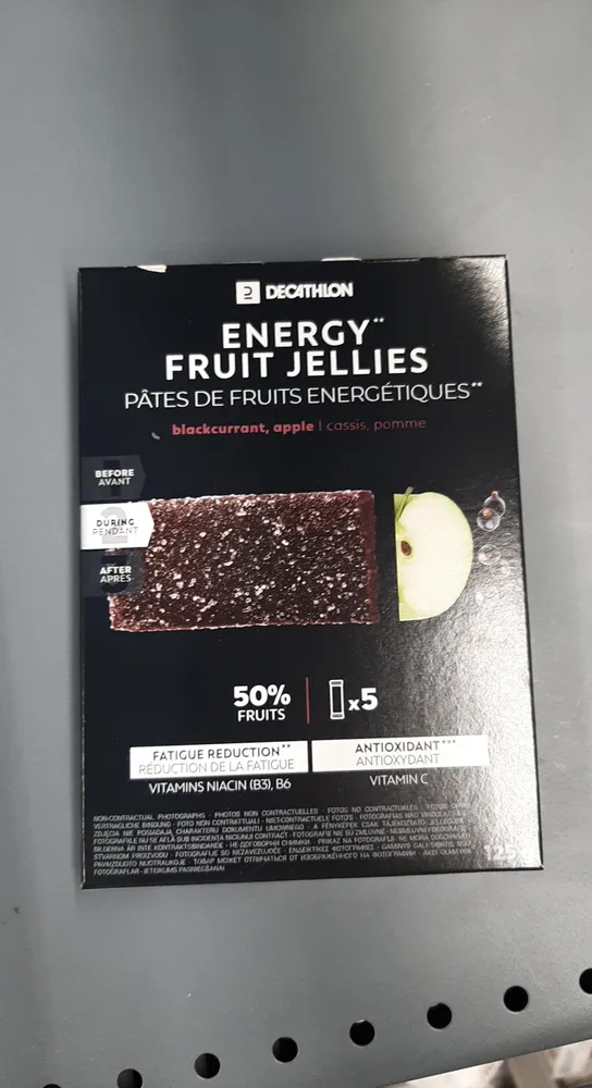 Energy fruit jellies x5 blackcurrant