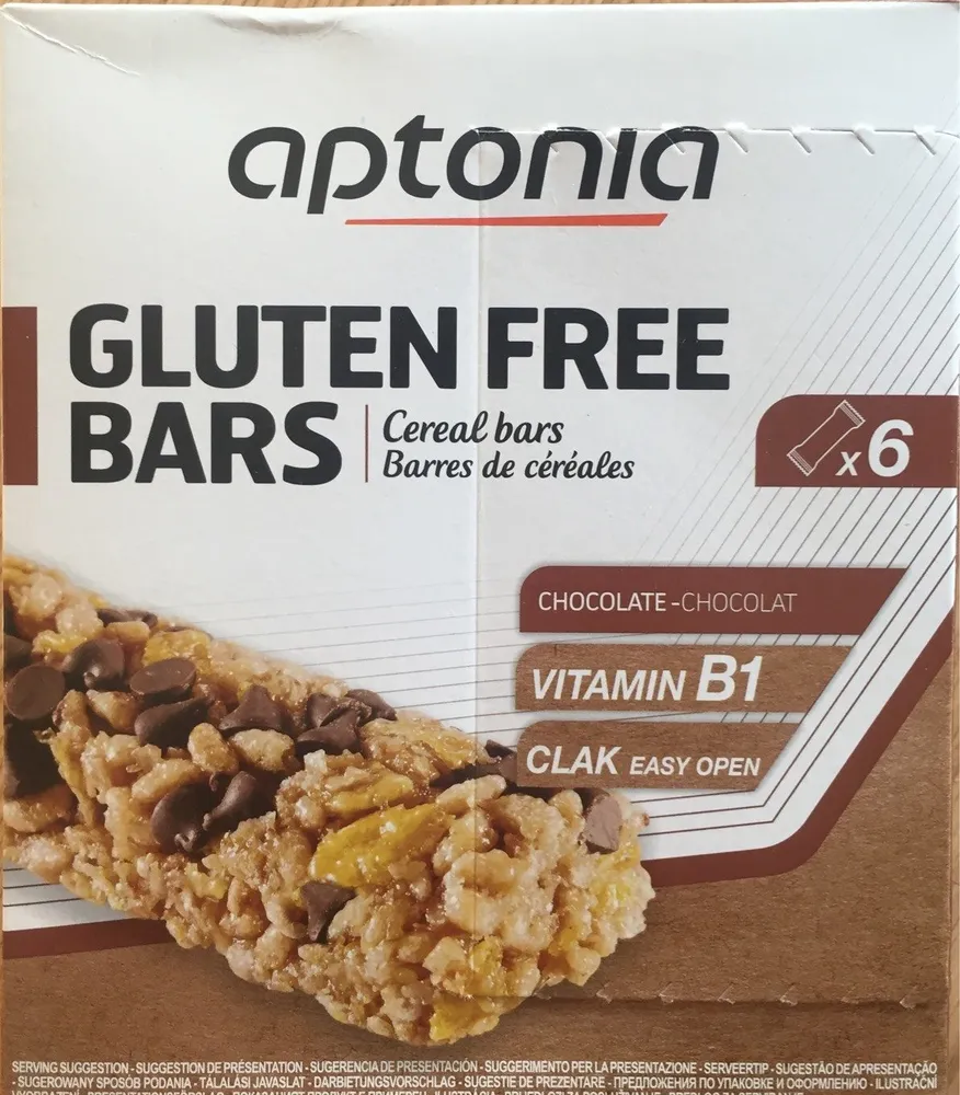 Gluten free bars chocolat