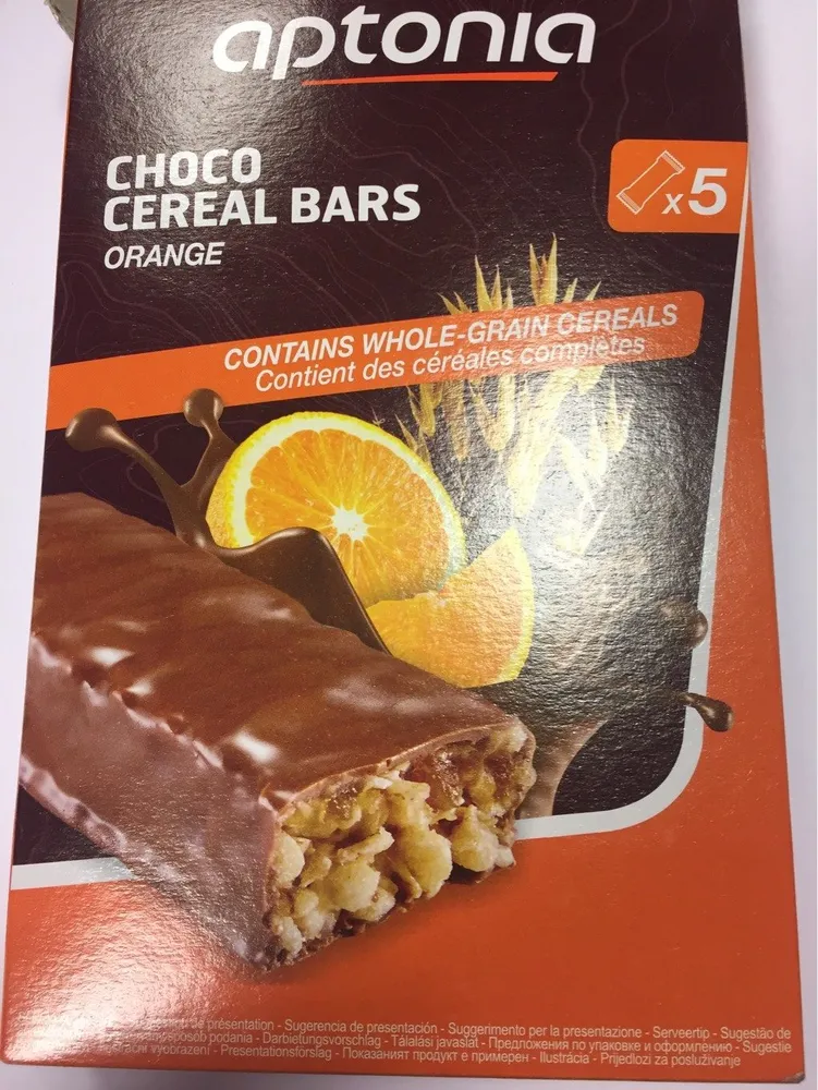 Choco Cereal Bars, Orange