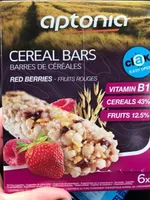 Cereal bars red berries
