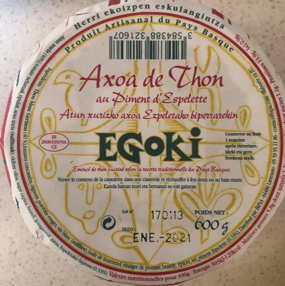Axoa de thon