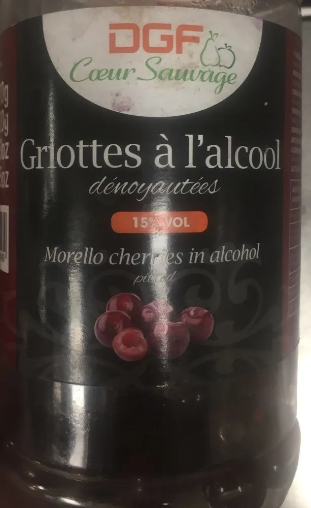 Griottes à l'alcool