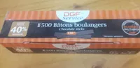 Bâtons boulangers chocolat