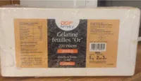 Gélatine feuilles ‘’Or’’