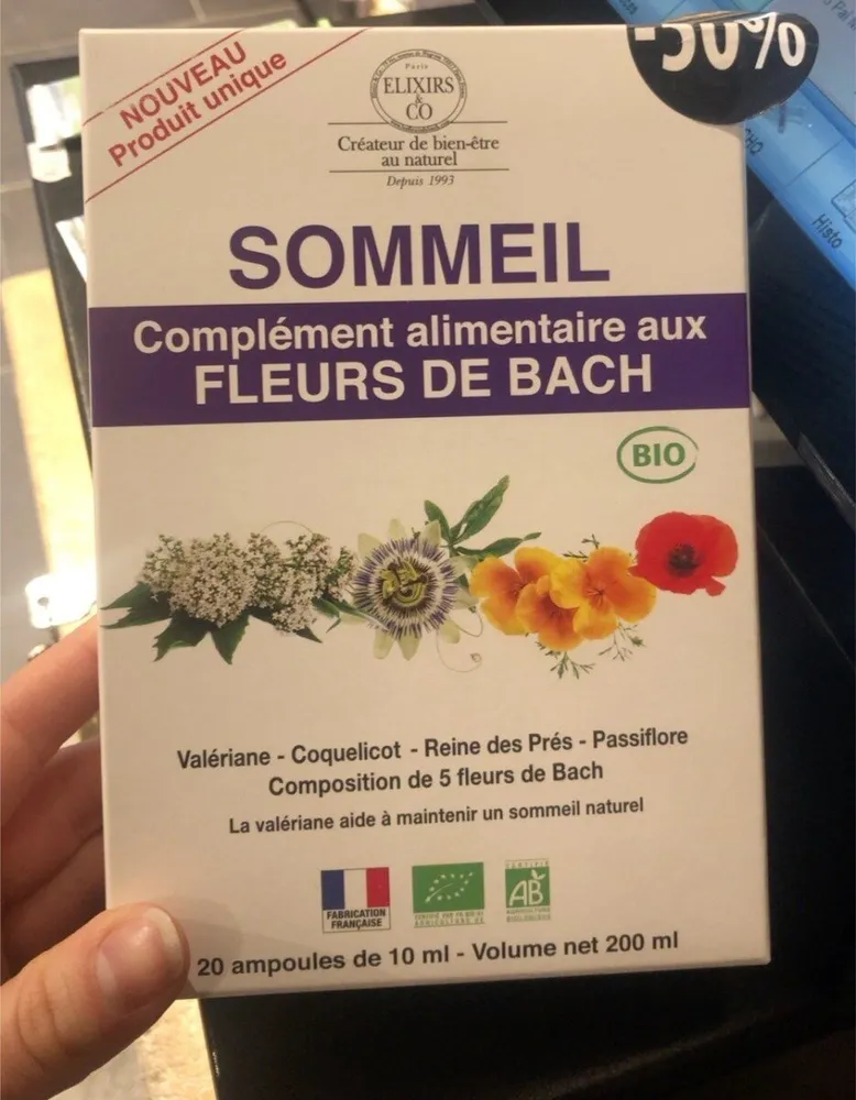 Complément Alimentaire Fleurs de Bach SOMMEIL