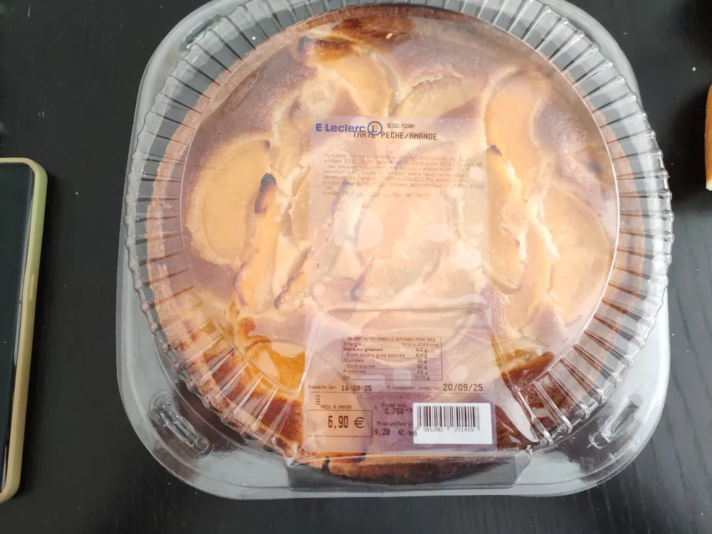 TARTE PECHE/ABRICOT