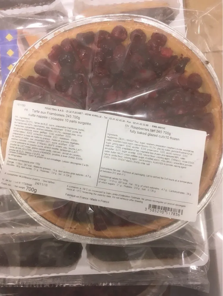 Tarte framboise