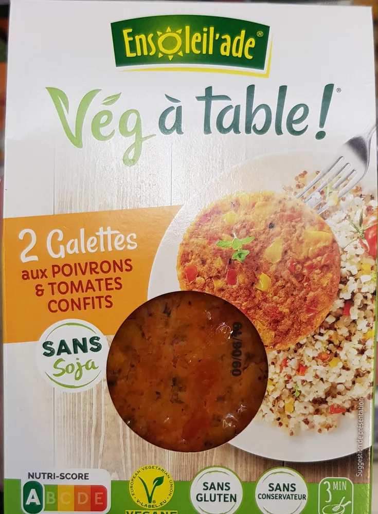 Galettes Poivrons et tomates confits