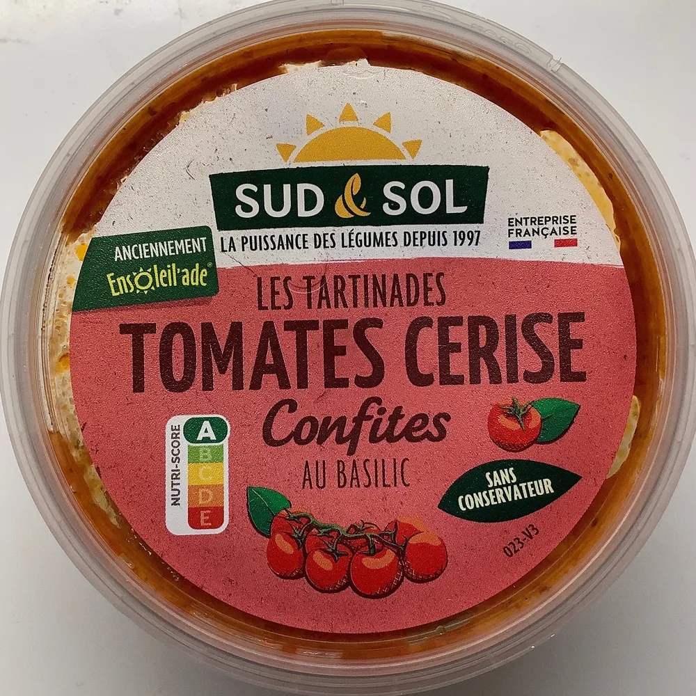 Tomates cerise confites au basilic