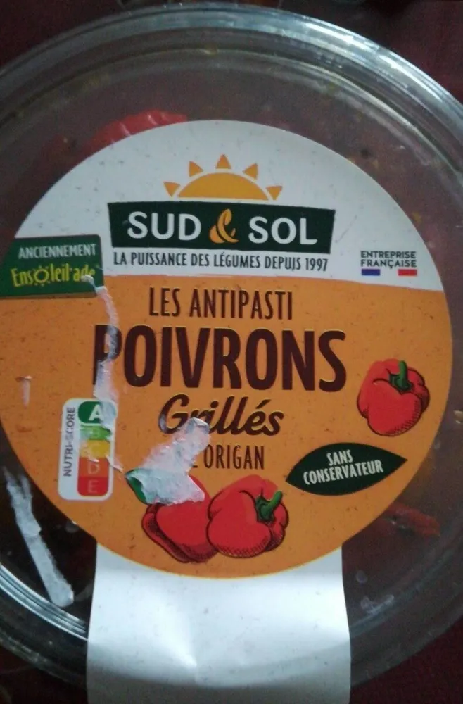 Antipasti poivrons grillés
