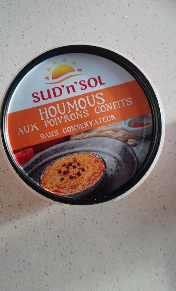 Houmous aux poivrons confits